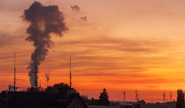 istock Sunset Sky and Power Station 1382245011