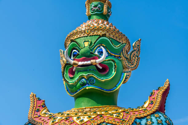 istock Colorful statue at an Asian temple 1382247220