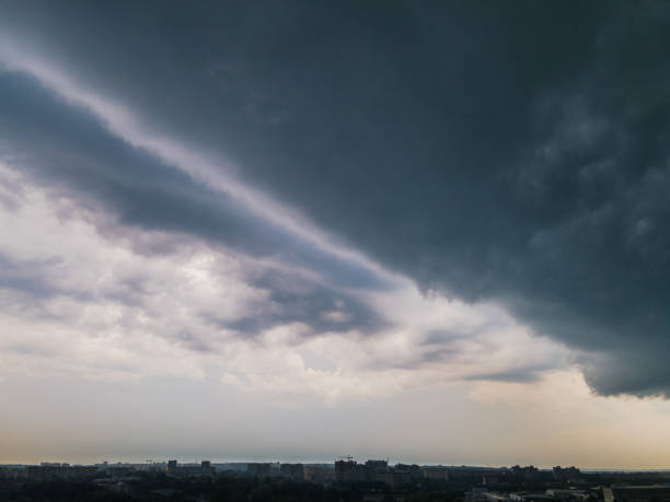 istock overcast stormy clouds over the city 1382252992