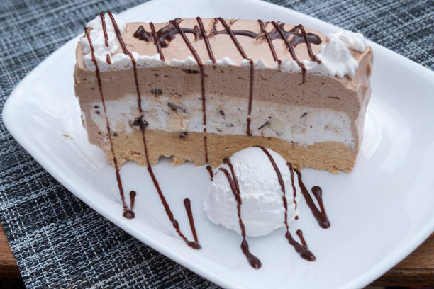 istock Delicious dessert in a restaurant served on plate. 1382268469
