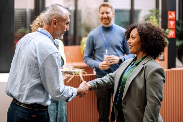 istock Business people on a break while attending business conference 1382270709