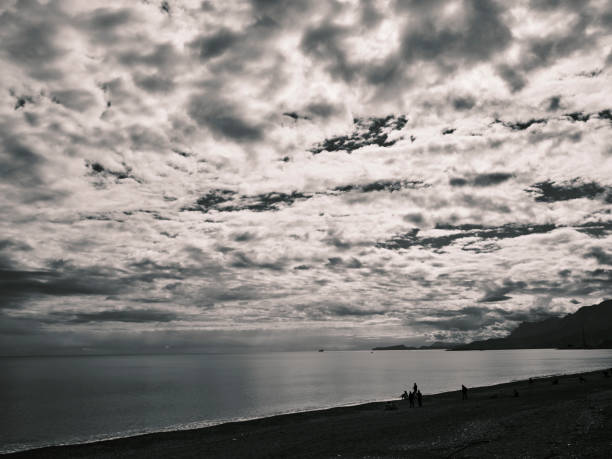 dramatic ambiance and calming landscape