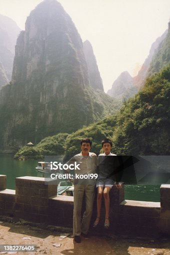 istock 1990s Chinese Little Boy Old Photo of Real Life 1382276405