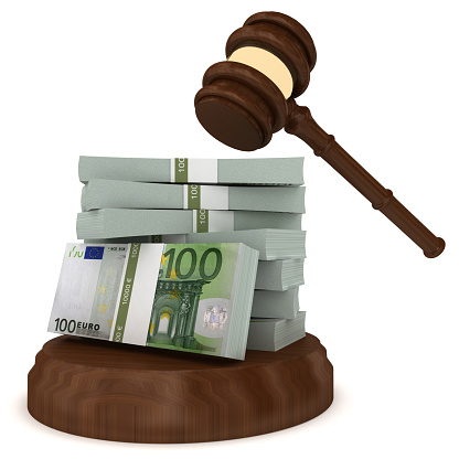 Euro money finance business law gavel