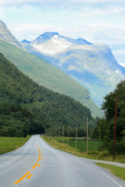 Highway 70, Norway Landscape with Sunndals mountains surround highway 70 Oppdal-Sunndalsoera in Norway oppdal stock pictures, royalty-free photos & images