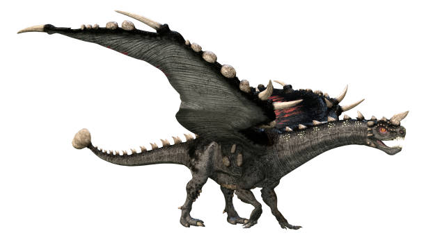 istock 3D Rendering Fairy Tale Dragon on White 1382287486