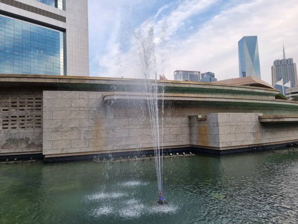 istock Water fountain in Dubai,UAE. 1382287510