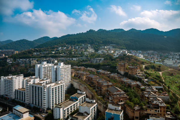istock Sunny Chongqing city skyline 1382288855