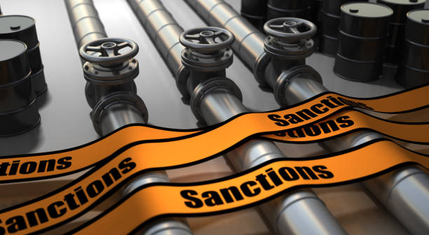 Pipeline and Sanctions stock photo