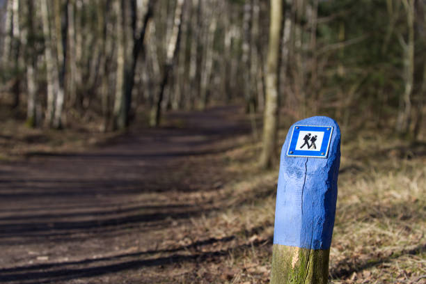 istock Prince Bertils Stig - tourist trail in Halmstad marking 1382293239