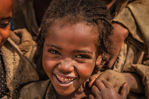 Group of happy African children - Ethiopia, East Africa