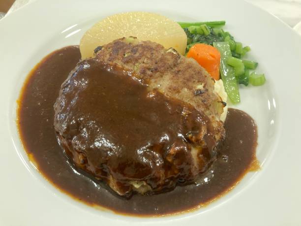 istock Hamburger steak at Ishikawa-Tei, Kanda 1382295660