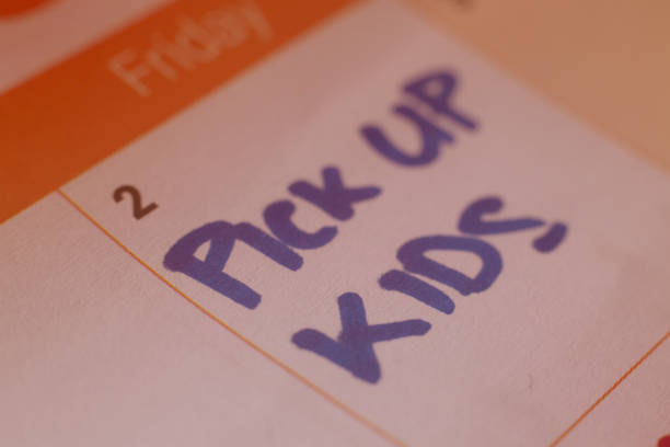 Reminder written in a calendar
