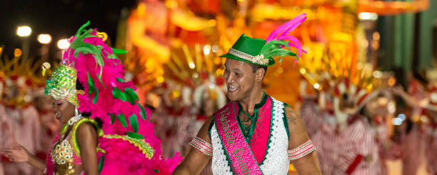 브라질 카니발 퍼레이드 - samba school parade 뉴스 사진 이미지