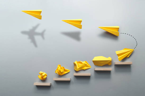istock Paper airplane success concept 1382340232