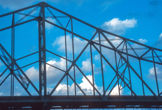 Gateway Arch NP - Martin Luther King Bridge & Clouds 1999 Gateway Arch NP - Martin Luther King Bridge & Clouds 1999. Scanned from Kodachrome 64 slide. martin luther king jr images stock pictures, royalty-free photos & images