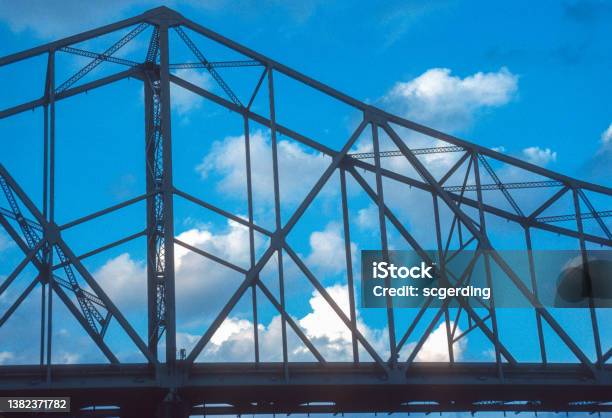 Gateway Arch Np Martin Luther King Bridge Clouds 1999 Stock Photo - Download Image Now