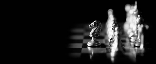istock Pieces on chess board for playing game and strategy 1382371906