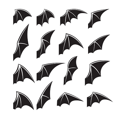 Bat Wings, vector illustration.
EPS 10.