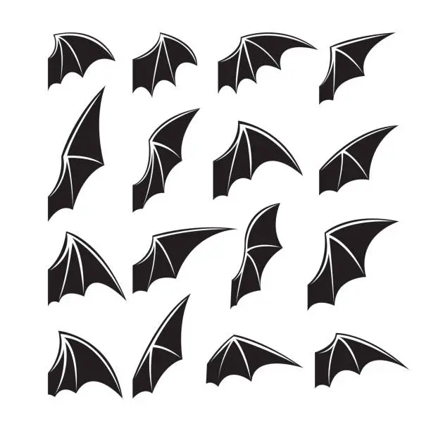 Vector illustration of Bat Wings