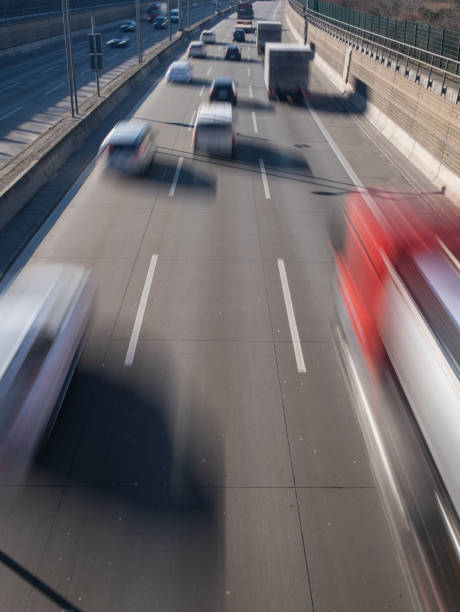 istock traffic on a German autobahn. 1382378127