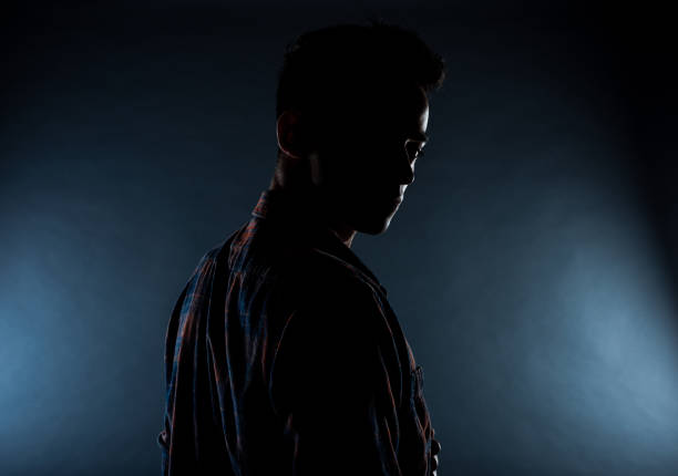 istock Attractive silhouette trendy man 1382378889