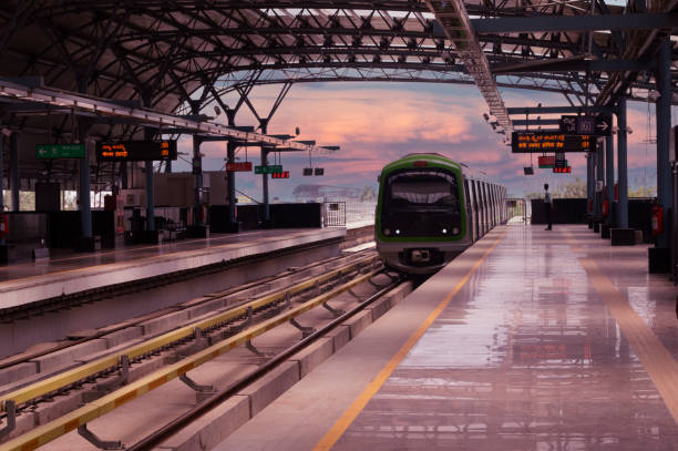 Bangalore or Bengaluru Bangalore city metro railway station india train stock pictures, royalty-free photos & images