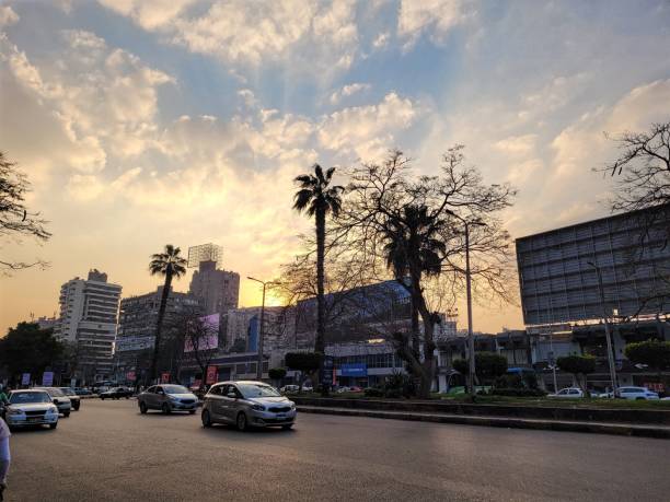 istock Sunset On The Street 1382385473
