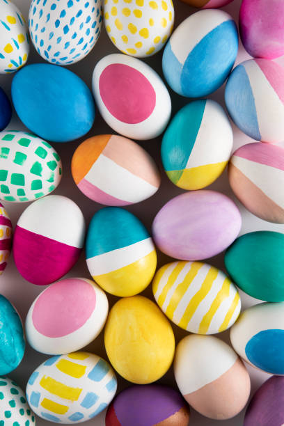 Easter Eggs Background stock photo