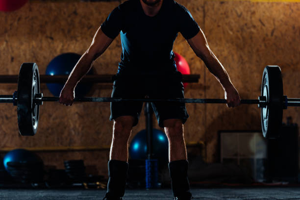 istock Strong man in the gym 1382386659