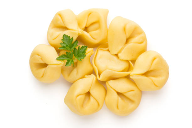 istock Raw homemade pasta,tortellini with herbs. 1382387008