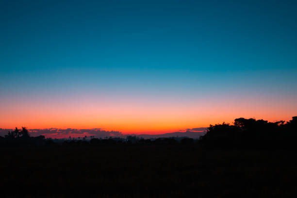 istock Beautiful Twilight sky with colorful sunset nature abstract background 1382387060