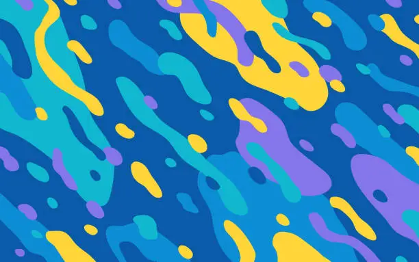 Vector illustration of Modern Paint Splash Abstract Background Pattern