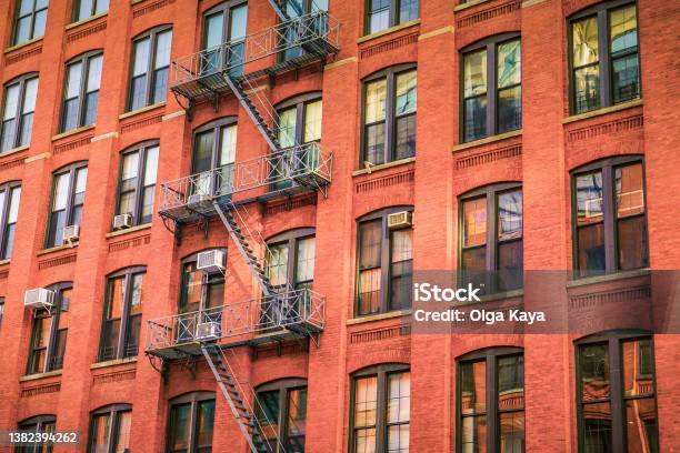 New York Facade Stock Photo - Download Image Now - Apartment, New York City, Renting