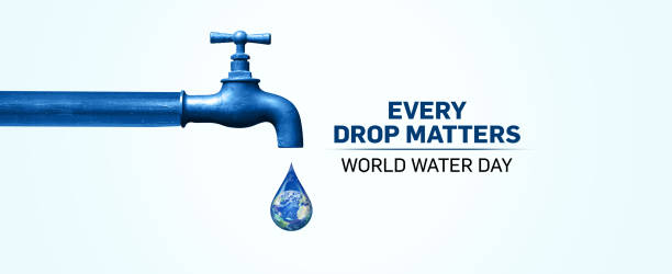 banner do dia da água - dia mundial da agua - fotografias e filmes do acervo