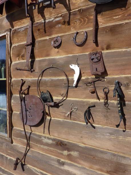 istock Historical artifacts on wall of Saloon Silverton Colorado 1382415115