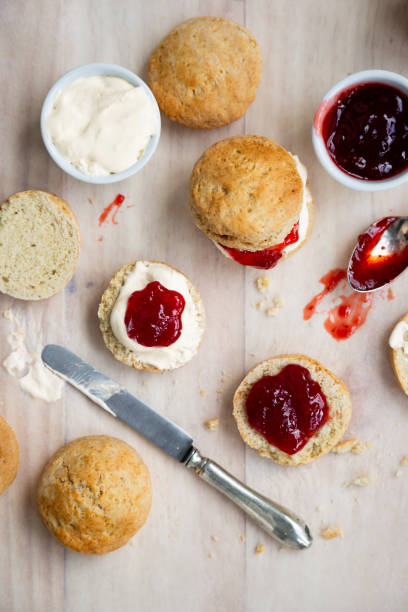 istock Traditional and delicious british scones for tea time 1382418352