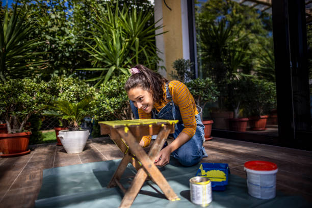 istock Furniture restoration at home 1382459321