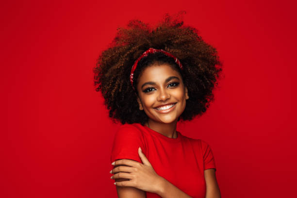 istock Pretty young afro woman 1382467025