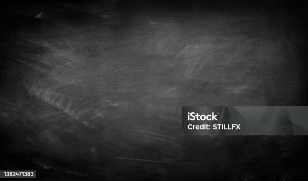 Blackboard Or Chalkboard Texture Stock Photo - Download Image Now - Chalkboard - Visual Aid, Backgrounds, Textured