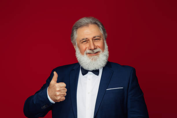 istock Portrait of emotional old man 1382480036