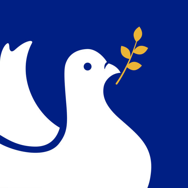 Peace Dove vector art illustration