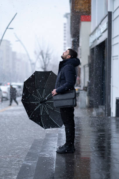 istock Winter Modern man in winter coat 1382499850