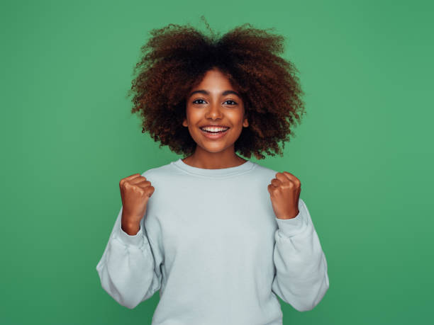 istock Beautiful girl with curly hairstyle 1382501256