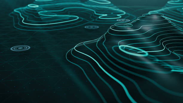 Abs Hologram Landscape bg Abstract Hologram Landscape background - 3d rendered image of topology structure map. Polygonal wireframe design element.
Virtual reality,  Augmented reality technology concept. Plexus design elements - connections symbol. relief map photos stock pictures, royalty-free photos & images