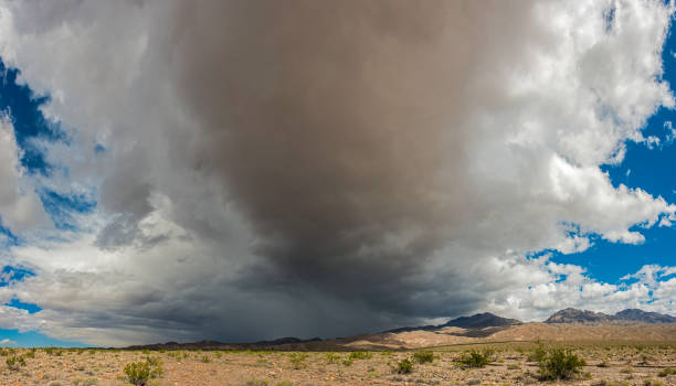 Storm clouds over Death Valley National Park.