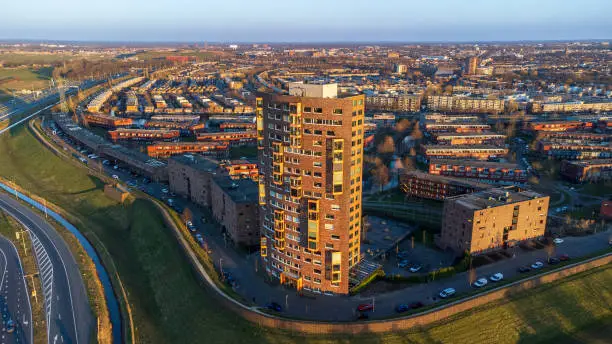 Photo of Aerial photo of the residential area of Amersfoort Nieuwland