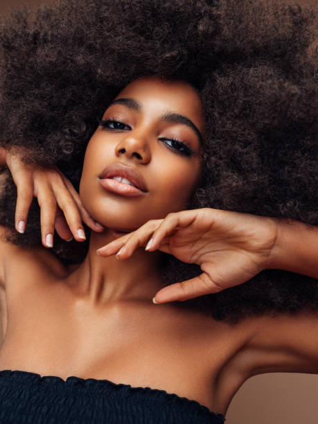 istock Beautiful girl with curly hairstyle 1382510780