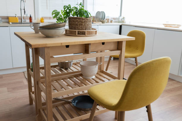 istock nice modern kitchen, wood, warm colors 1382513336