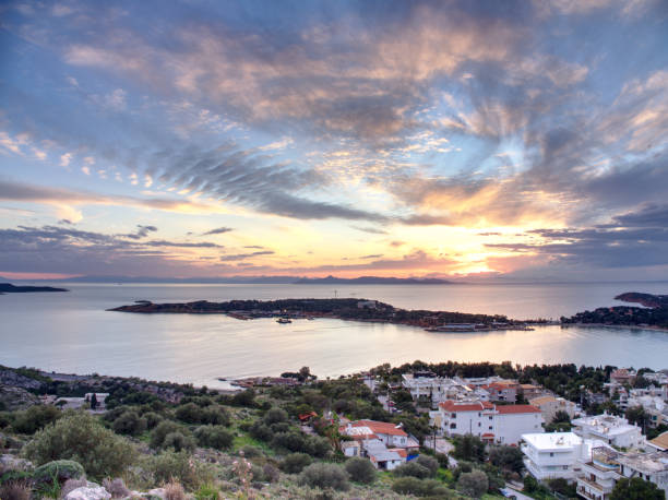 istock HDR Sunset view over sea gulf at dusk 1382521269